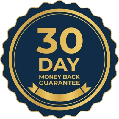 30-day money-back guarantee badge